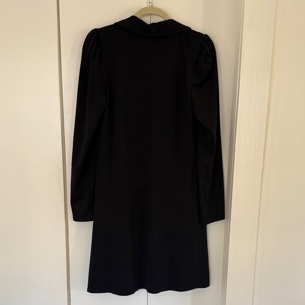 Lilly Pulitzer Brickell Dress UPF 50+ Black Collared Long Sleeve Size Medium - Picture 9 of 9